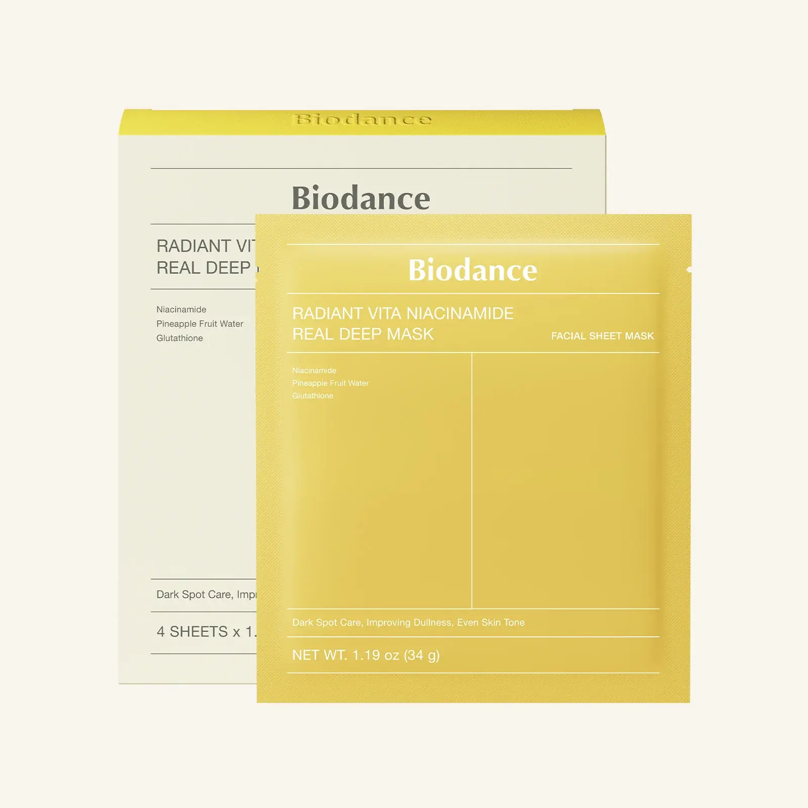 BIODANCE Radiant Vita Niacinamide Real Deep Mask