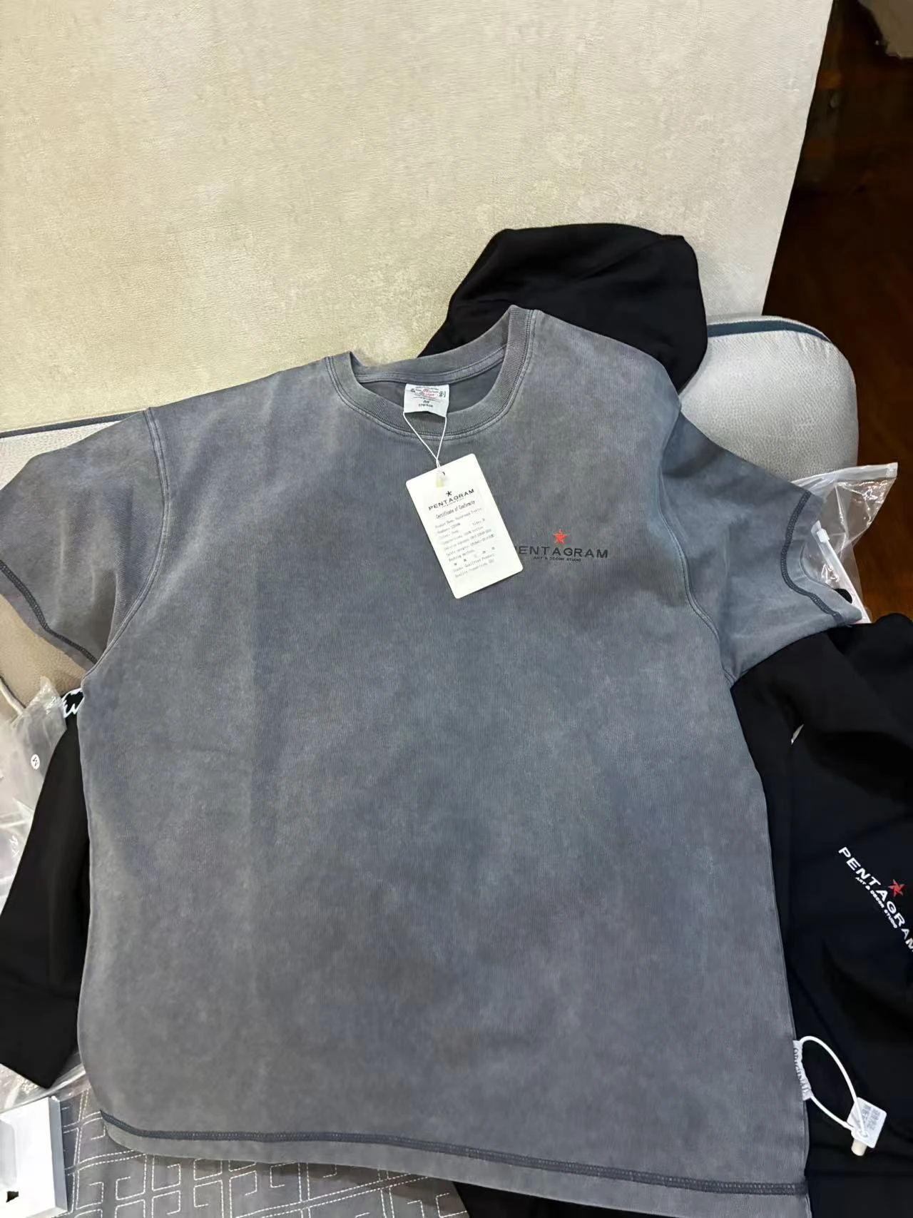 Custom Print T-Shirt - Gray