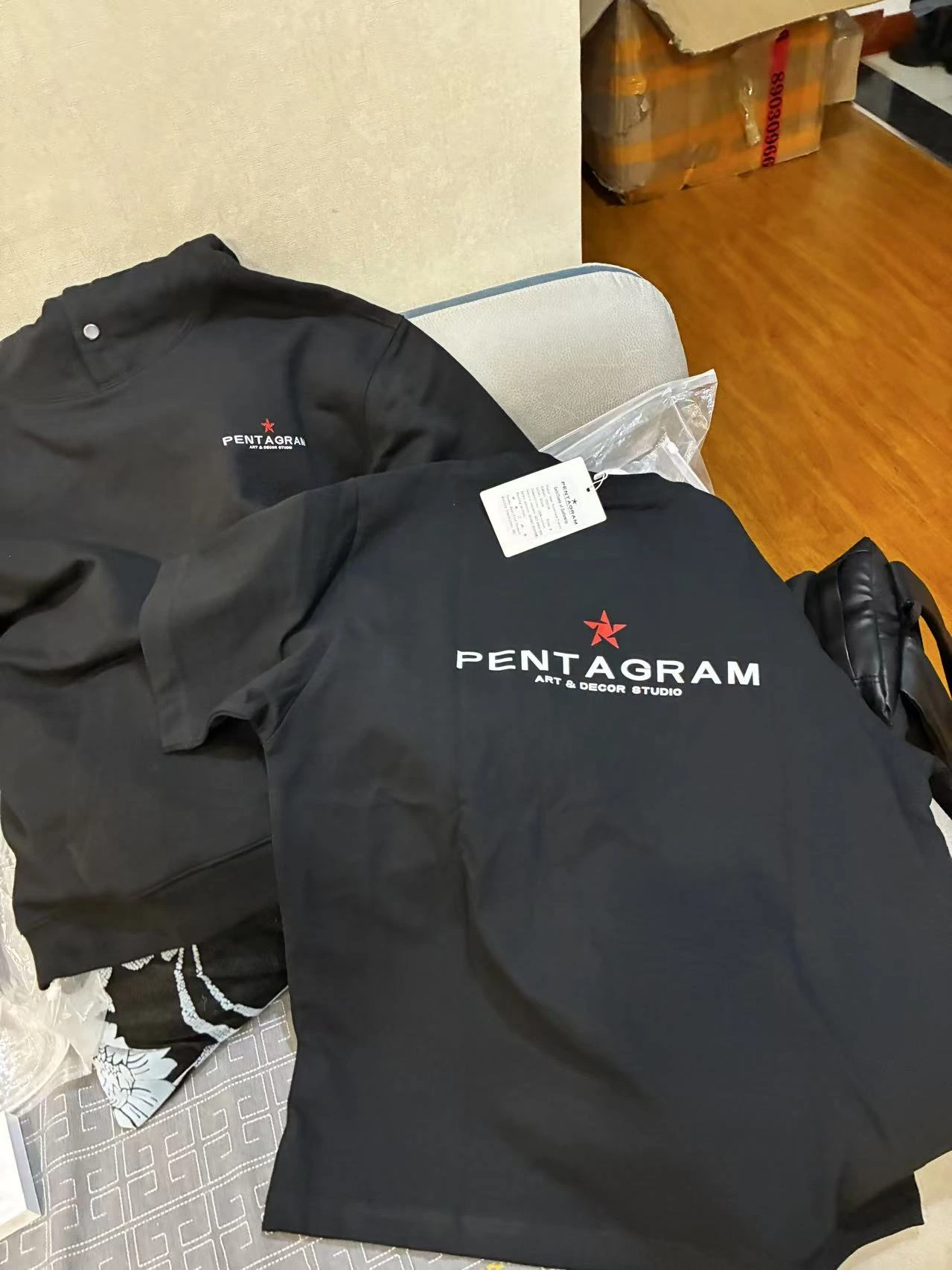 Custom Print T-Shirt Black