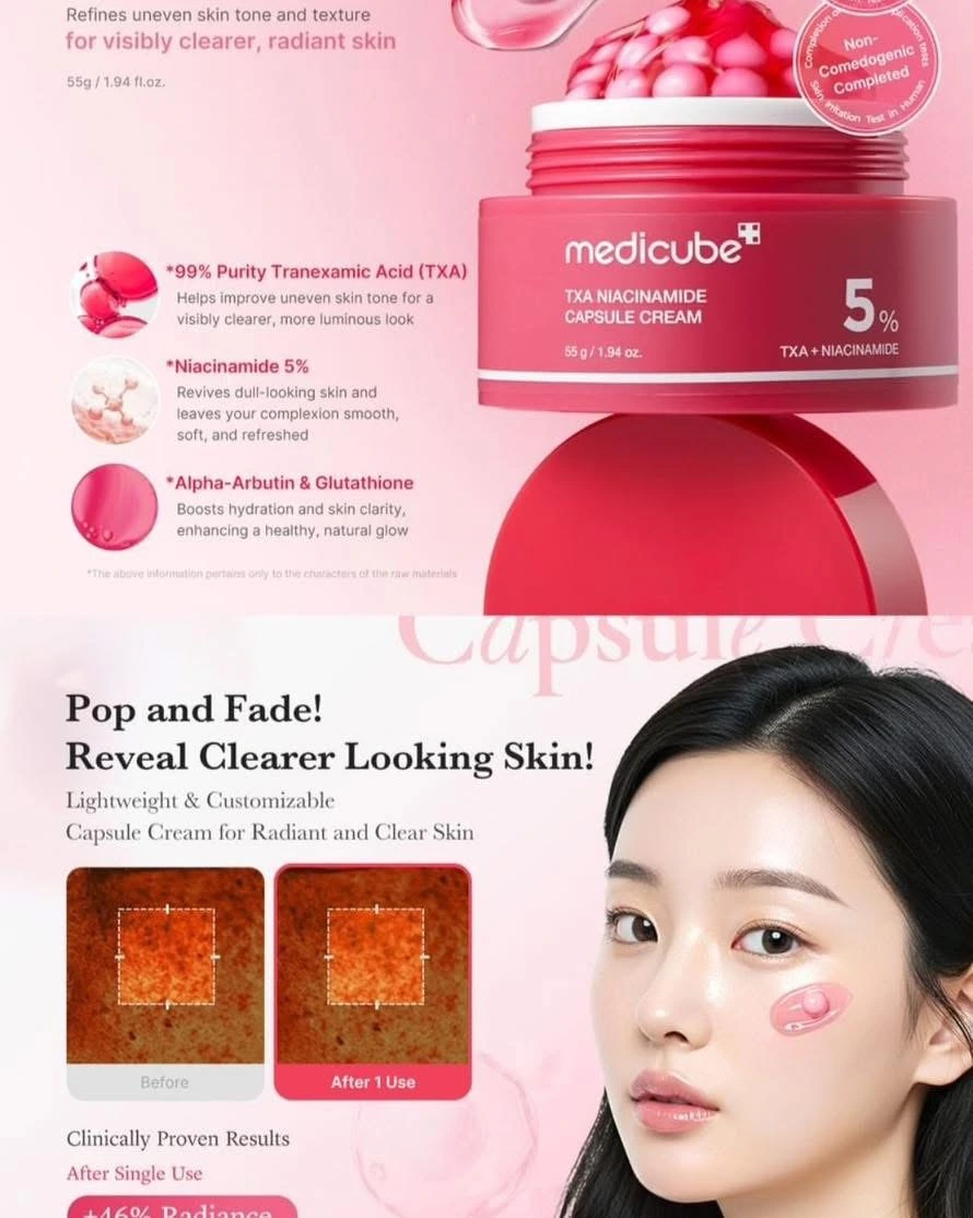 🔸 TXA Niacinamide Capsule Cream