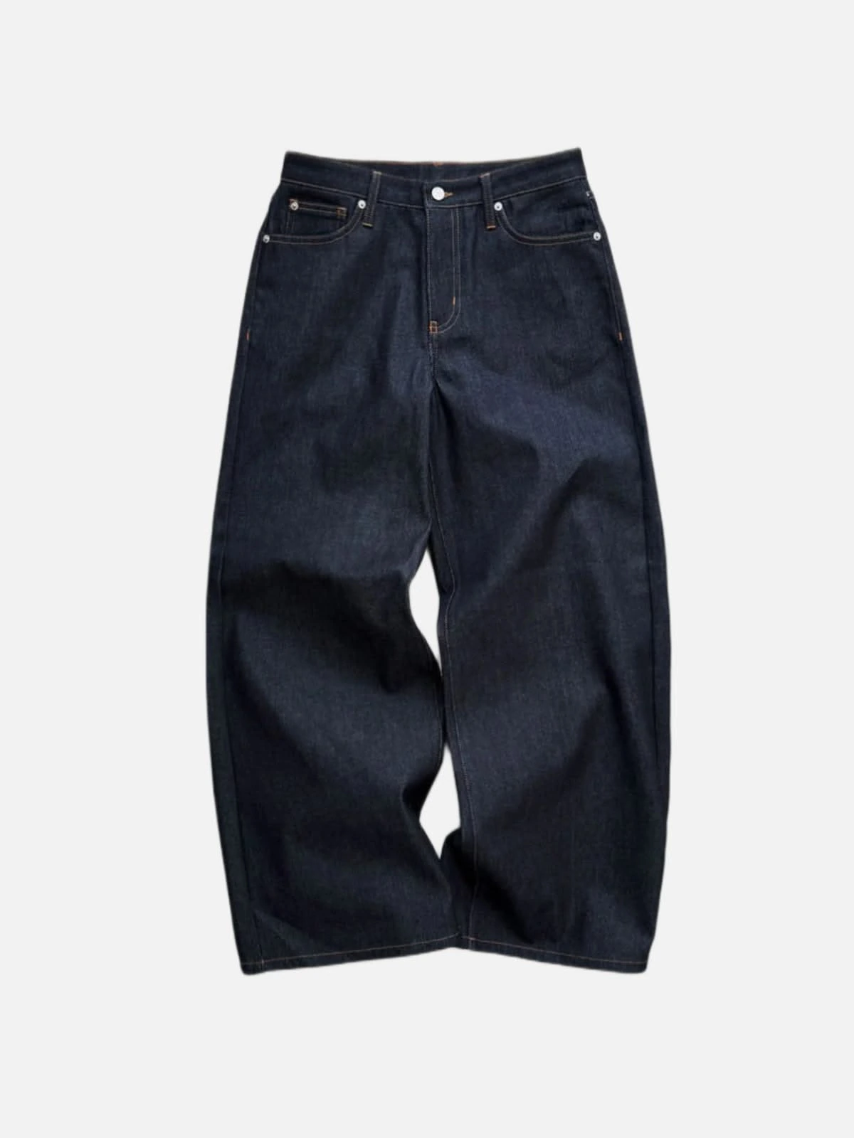 Raw Baggy Dark Washed Jeans