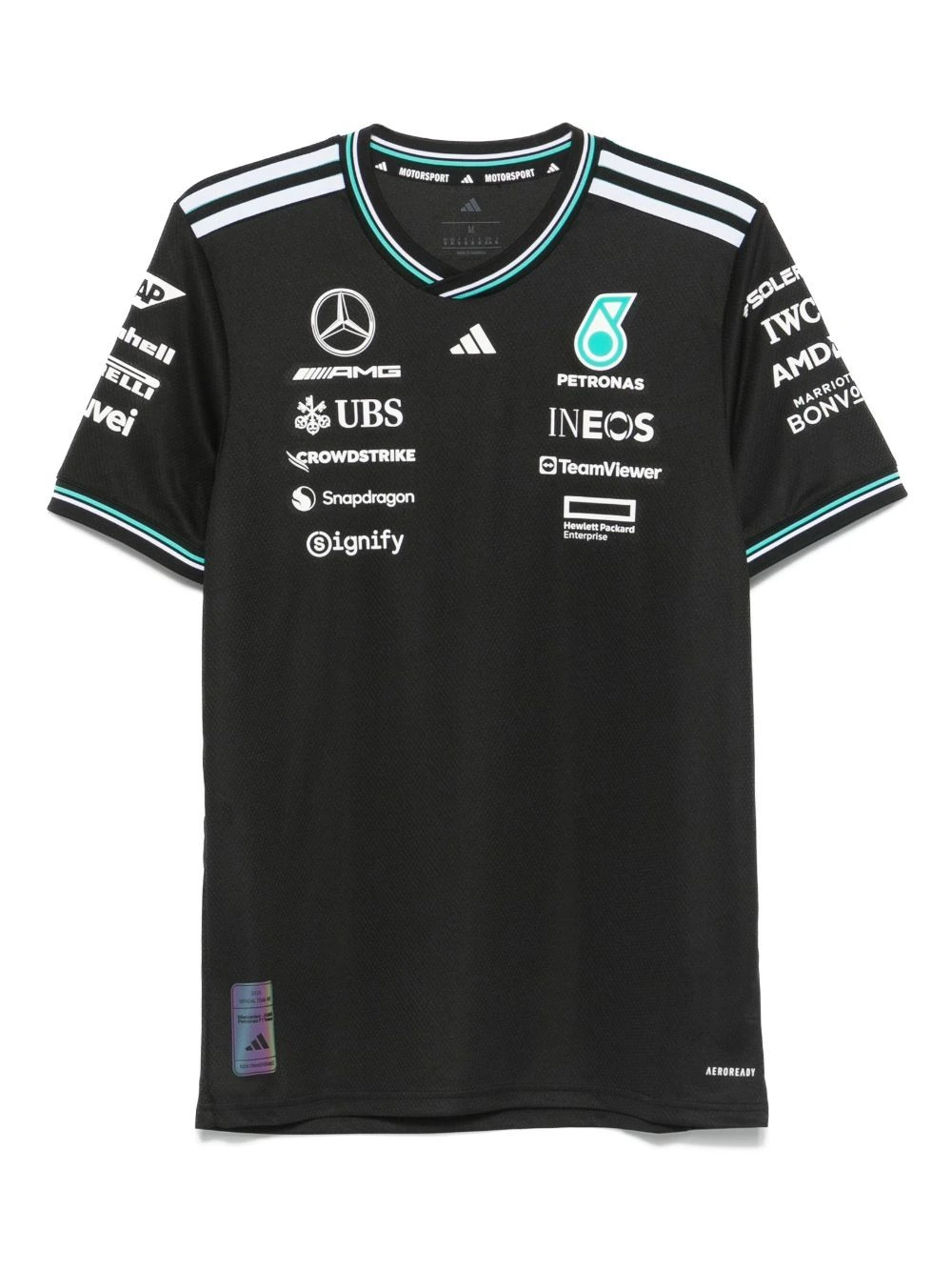 adidas x Mercedes AMG V-neck T-shirt